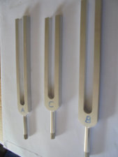 Set 1 of Speedgun Tuning Forks
